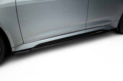 Seitenschweller Ansatz (Paar) V.1 passend für Audi RS6 C8 / C8 FL schwarz Hochglanz