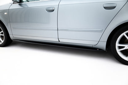 Seitenschweller Ansatz (Paar) V.1 passend für Audi S4 / A4 / A4 S-Line B6 / B7 schwarz Hochglanz