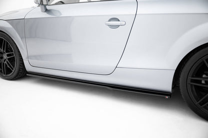 Seitenschweller Ansatz (Paar) V.1 passend für Audi TT S / TT S-Line 8J FL schwarz Hochglanz