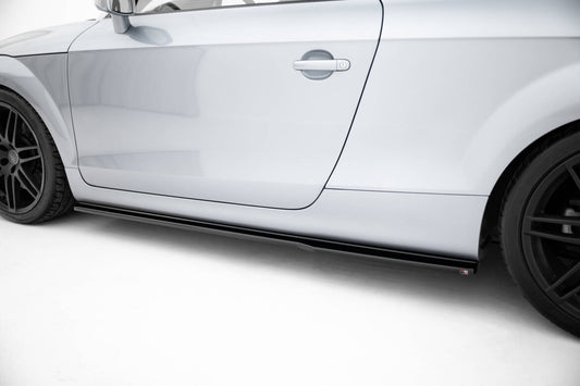 Seitenschweller Ansatz (Paar) V.1 passend für Audi TT S / TT S-Line 8J FL schwarz Hochglanz