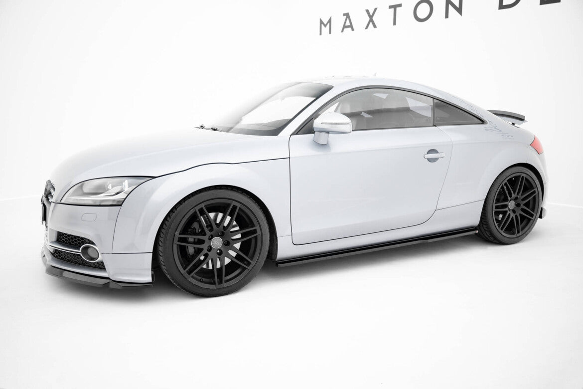 Seitenschweller Ansatz (Paar) V.1 passend für Audi TT S / TT S-Line 8J FL schwarz Hochglanz