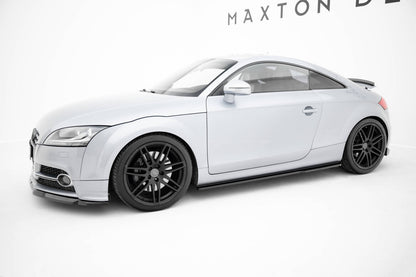 Seitenschweller Ansatz (Paar) V.1 passend für Audi TT S / TT S-Line 8J FL schwarz Hochglanz