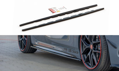 Seitenschweller Ansatz (Paar) V.1 passend für BMW 1er F40 M-Paket/ M135i Carbon Look