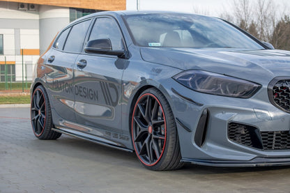 Seitenschweller Ansatz (Paar) V.1 passend für BMW 1er F40 M-Paket/ M135i Carbon Look