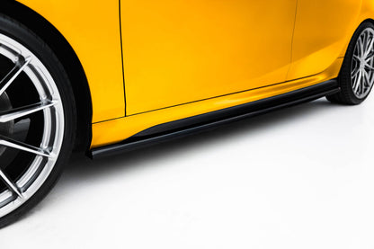 Seitenschweller Ansatz (Paar) V.1 passend für BMW 1er M-Paket F70 schwarz Hochglanz