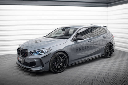 Seitenschweller Ansatz (Paar) V.1 passend für BMW 1er M-Paket / M135i / 128ti schwarz Hochglanz