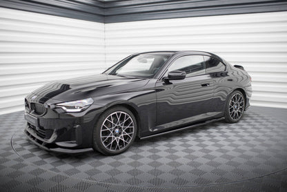 Seitenschweller Ansatz (Paar) V.1 passend für BMW 2 Coupe G42 schwarz Hochglanz