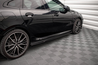 Seitenschweller Ansatz (Paar) V.1 passend für BMW 2 Gran Coupe M-Paket / M235i F44 schwarz Hochglanz