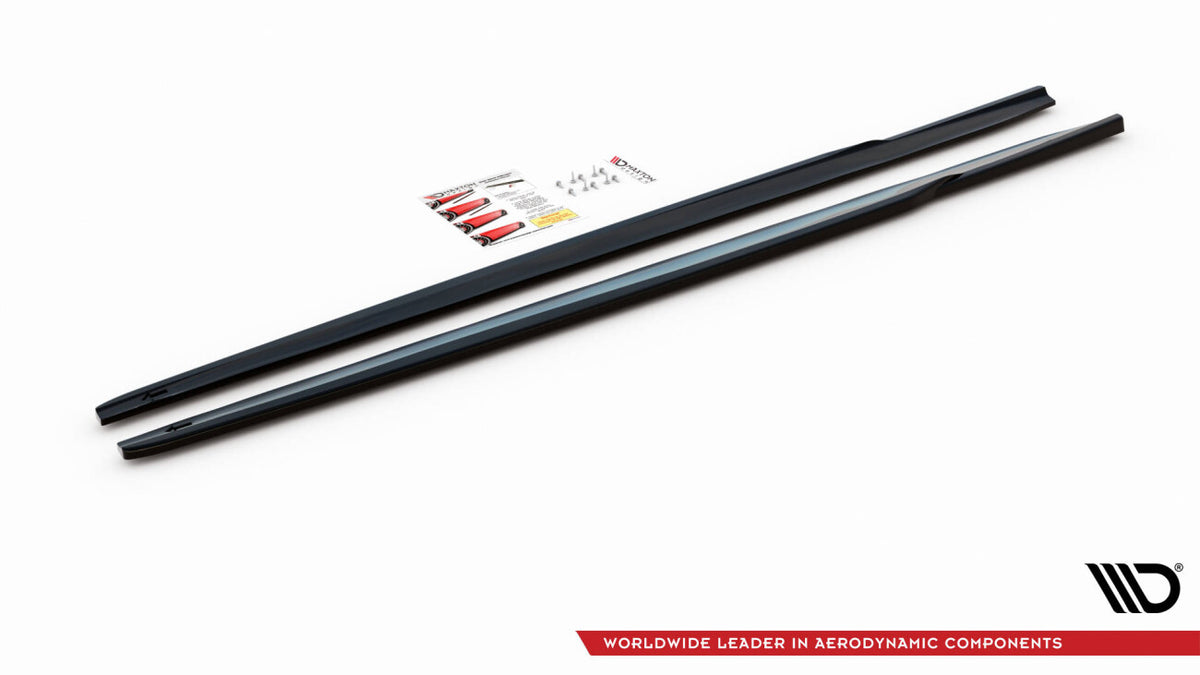 Seitenschweller Ansatz (Paar) V.1 passend für BMW 2 Gran Coupe M-Paket / M235i F44 schwarz Hochglanz