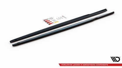 Seitenschweller Ansatz (Paar) V.1 passend für BMW 2 Gran Coupe M-Paket / M235i F44 schwarz Hochglanz