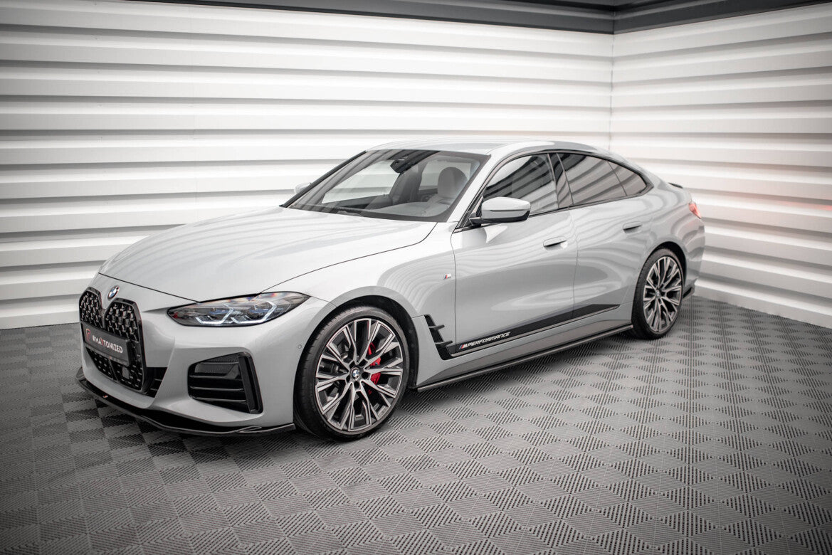 Seitenschweller Ansatz (Paar) V.1 passend für BMW 4er Gran Coupe M-Paket / M440i G26 schwarz Hochglanz
