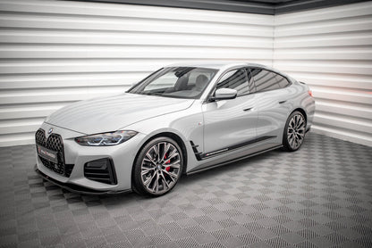 Seitenschweller Ansatz (Paar) V.1 passend für BMW 4er Gran Coupe M-Paket / M440i G26 schwarz Hochglanz