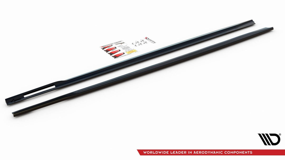Seitenschweller Ansatz (Paar) V.1 passend für BMW 4er M-Paket / M440i G22 / G23 / G22 FL / G23 FL schwarz Hochglanz
