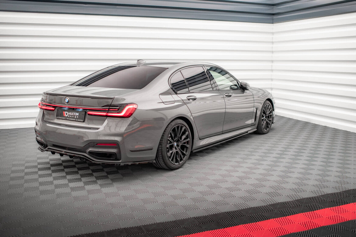 Seitenschweller Ansatz (Paar) V.1 passend für BMW 7 M-Paket G11 schwarz Hochglanz