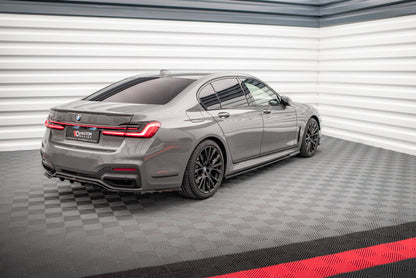 Seitenschweller Ansatz (Paar) V.1 passend für BMW 7 M-Paket G11 schwarz Hochglanz