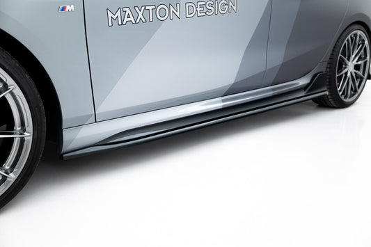 Seitenschweller Ansatz (Paar) V.1 passend für BMW M135i M Performance F70 schwarz Hochglanz