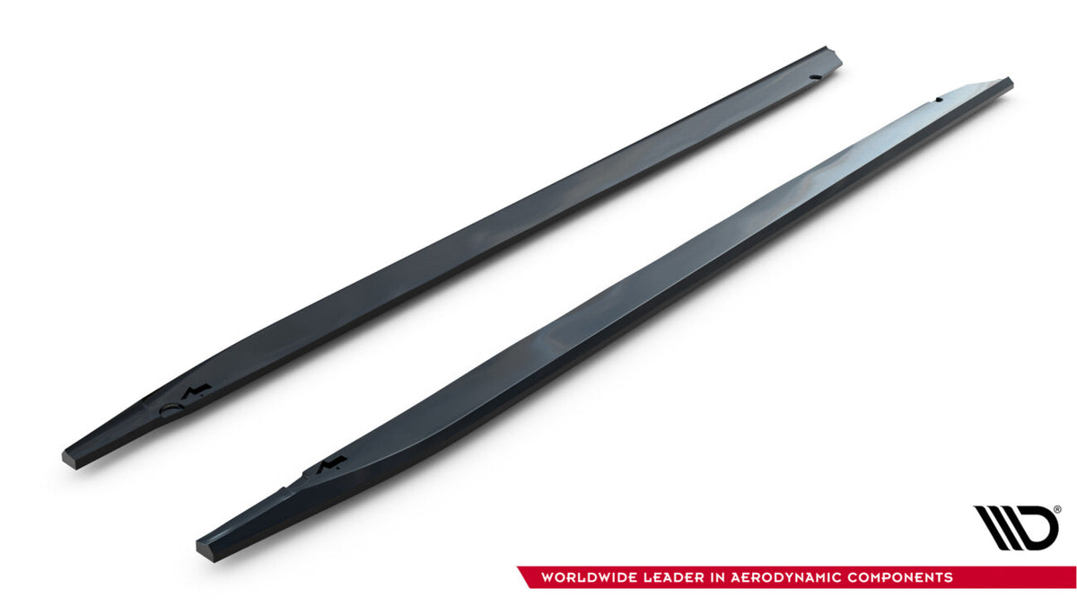 Seitenschweller Ansatz (Paar) V.1 passend für BMW M135i M Performance F70 schwarz Hochglanz