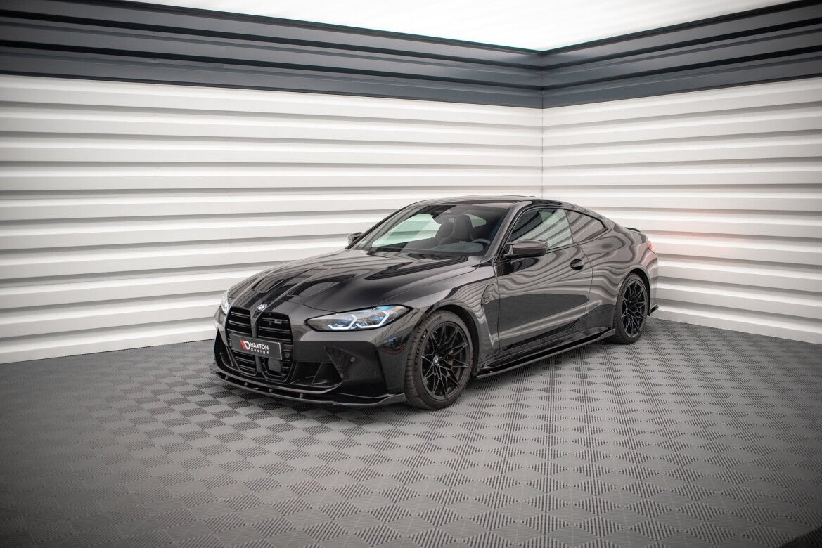 Seitenschweller Ansatz (Paar) V.1 passend für BMW M4 G82 / G82 FL schwarz Hochglanz