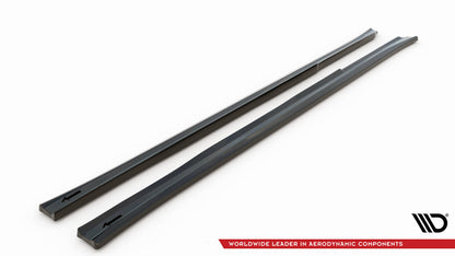 Seitenschweller Ansatz (Paar) V.1 passend für BMW X3 M40d / M40i / M-Paket G01 schwarz Hochglanz