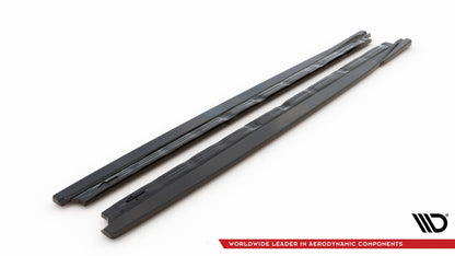 Seitenschweller Ansatz (Paar) V.1 passend für CUPRA Formentor Mk1 FL schwarz Hochglanz