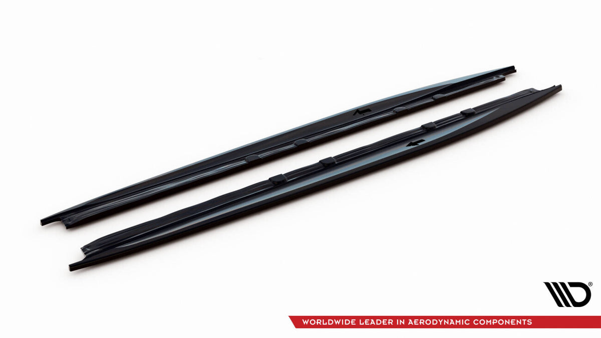 Seitenschweller Ansatz (Paar) V.1 passend für CUPRA Leon ST / Hatchback Aero Mk1 FL schwarz Hochglanz