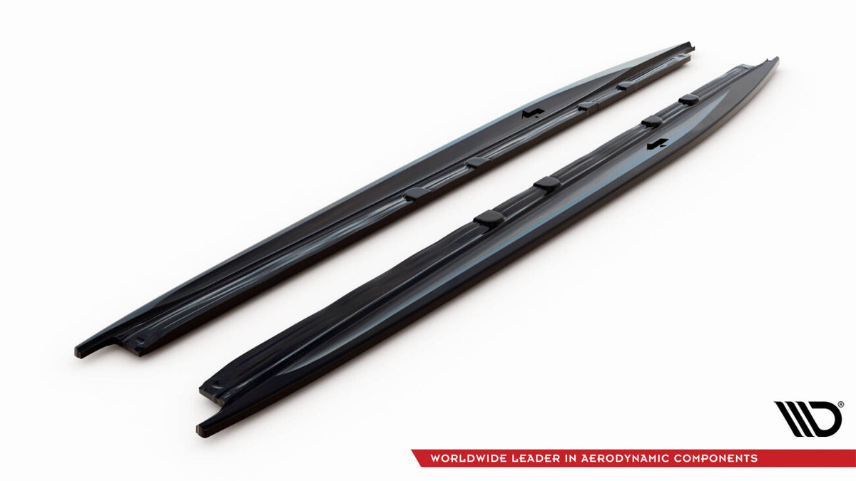 Seitenschweller Ansatz (Paar) V.1 passend für CUPRA Leon ST / Hatchback Aero Mk1 FL schwarz Hochglanz