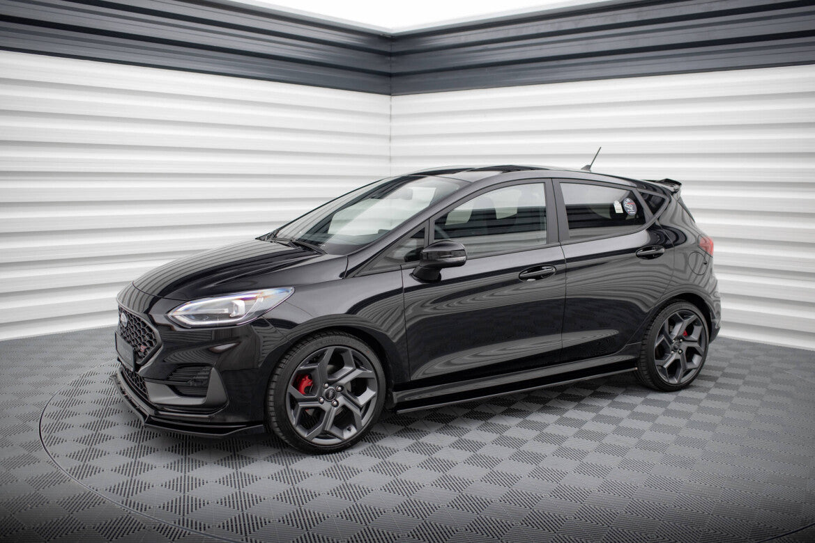 Seitenschweller Ansatz (Paar) V.1 passend für Ford Fiesta ST / ST-Line Mk8 schwarz Hochglanz