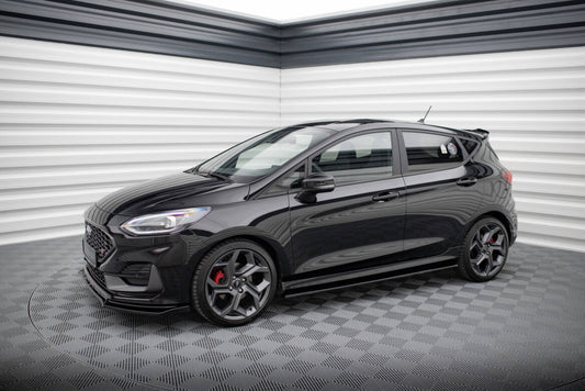 Seitenschweller Ansatz (Paar) V.1 passend für Ford Fiesta ST / ST-Line Mk8 schwarz Hochglanz