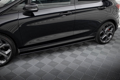 Seitenschweller Ansatz (Paar) V.1 passend für Ford Fiesta ST / ST-Line Mk8 schwarz Hochglanz