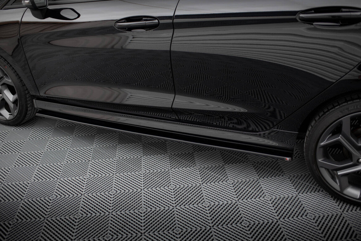 Seitenschweller Ansatz (Paar) V.1 passend für Ford Fiesta ST / ST-Line Mk8 schwarz Hochglanz