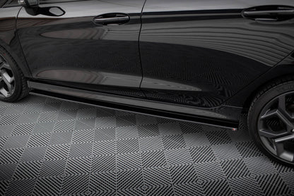 Seitenschweller Ansatz (Paar) V.1 passend für Ford Fiesta ST / ST-Line Mk8 schwarz Hochglanz