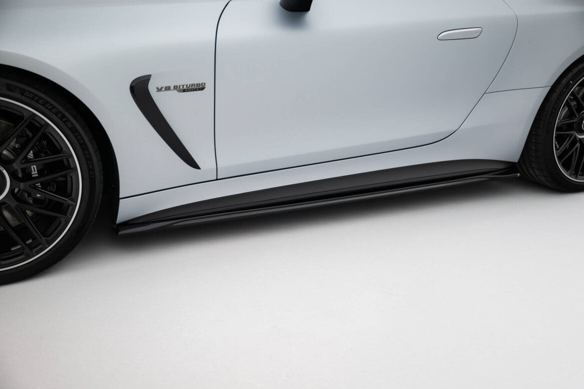 Seitenschweller Ansatz (Paar) V.1 passend für Mercedes-AMG GT 63 / 55 / 63 S E Performance C192 schwarz Hochglanz
