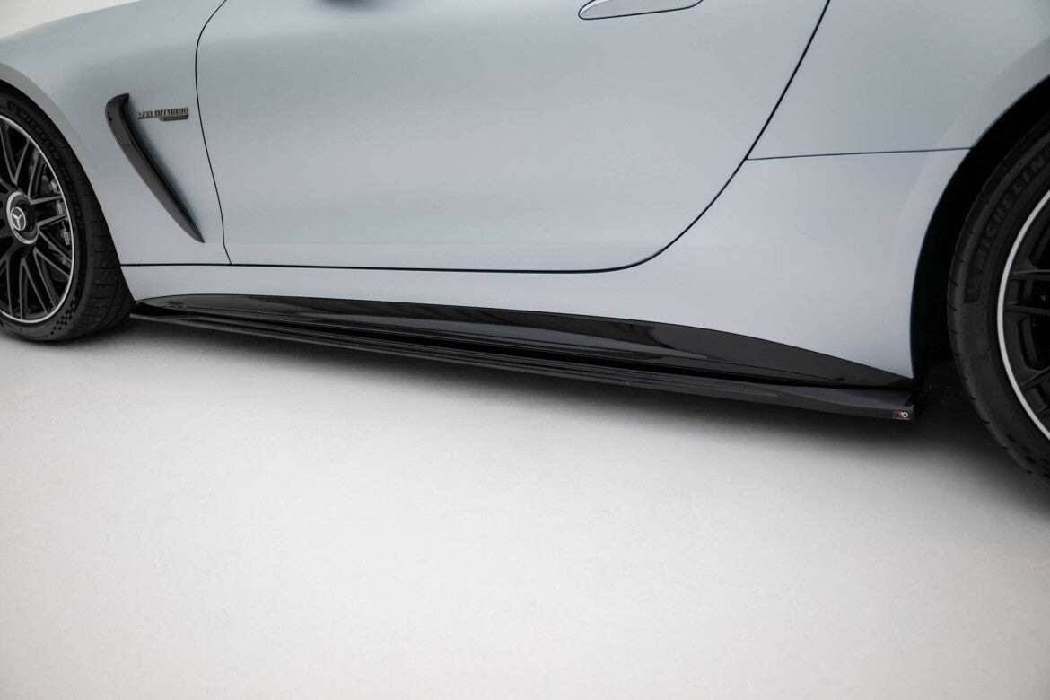 Seitenschweller Ansatz (Paar) V.1 passend für Mercedes-AMG GT 63 / 55 / 63 S E Performance C192 schwarz Hochglanz