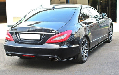 Seitenschweller Ansatz (Paar) V.1 passend für Mercedes CLS C218 schwarz Hochglanz