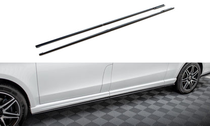 Seitenschweller Ansatz (Paar) V.1 passend für Mercedes V-Klasse Extra Long AMG-Line W447 schwarz Hochglanz
