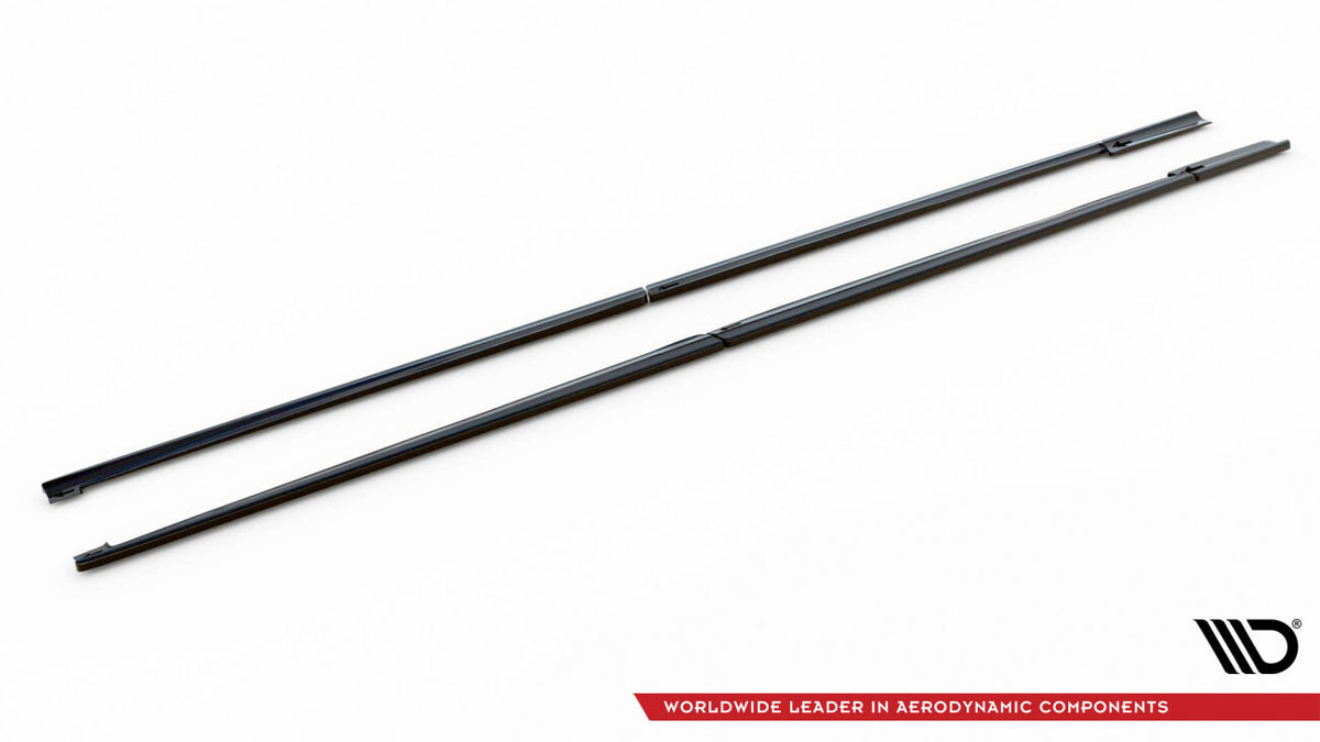 Seitenschweller Ansatz (Paar) V.1 passend für Mercedes V-Klasse Extra Long AMG-Line W447 schwarz Hochglanz