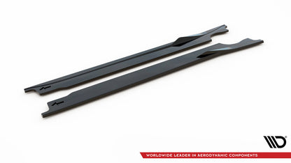 Seitenschweller Ansatz (Paar) V.1 passend für Porsche 911 Carrera Aero / Carrera GTS 992 schwarz Hochglanz