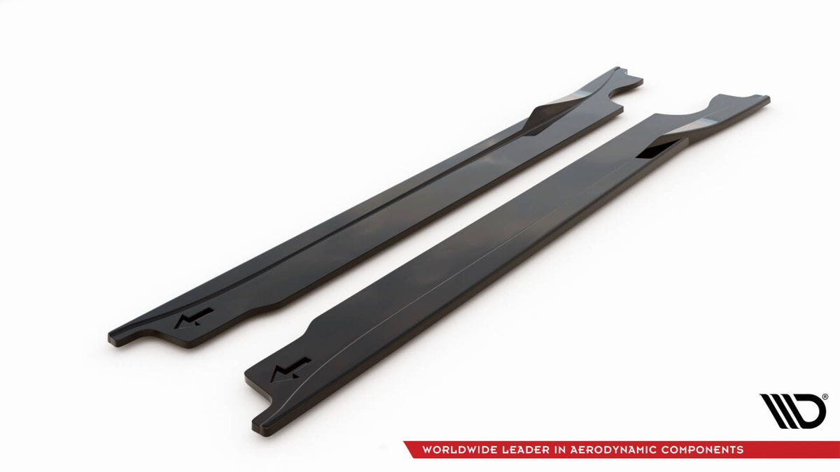 Seitenschweller Ansatz (Paar) V.1 passend für Porsche 911 Carrera Aero / Carrera GTS 992 schwarz Hochglanz