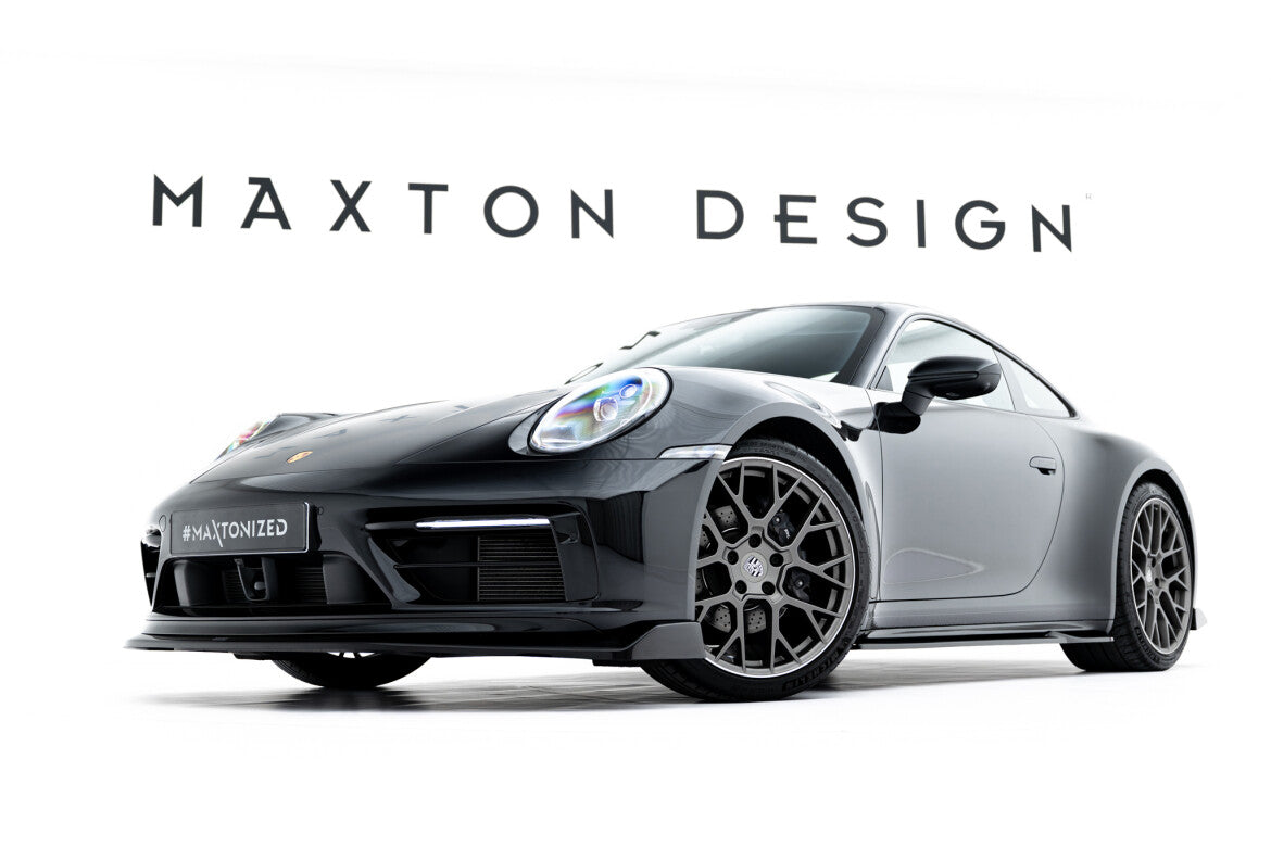 Seitenschweller Ansatz (Paar) V.1 passend für Porsche 911 Carrera Sport Design 992 schwarz Hochglanz
