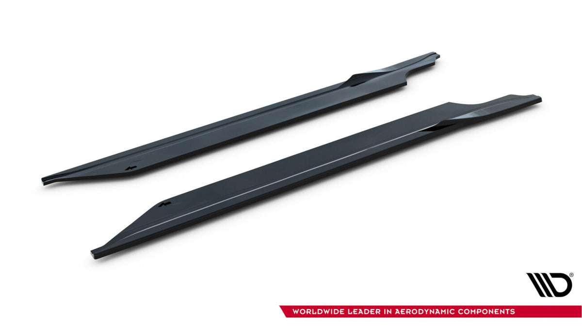 Seitenschweller Ansatz (Paar) V.1 passend für Porsche 911 Carrera Sport Design 992 schwarz Hochglanz
