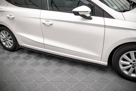 Seitenschweller Ansatz (Paar) V.1 passend für Seat Ibiza FR/ Standard Mk5 schwarz Hochglanz