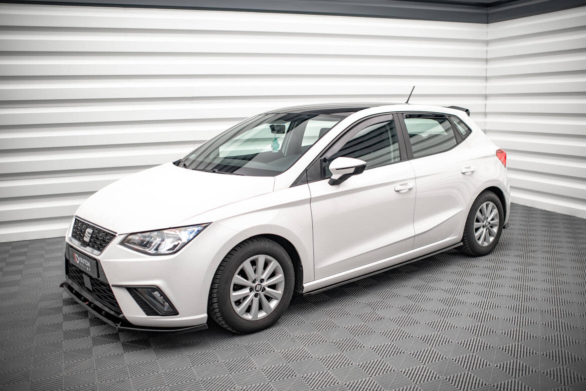 Seitenschweller Ansatz (Paar) V.1 passend für Seat Ibiza FR/ Standard Mk5 schwarz Hochglanz