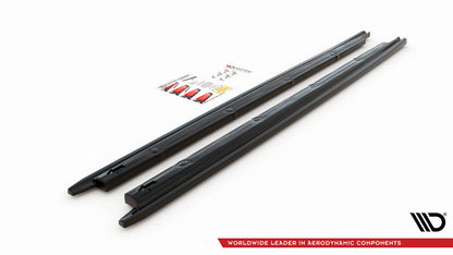 Seitenschweller Ansatz (Paar) V.1 passend für Seat Ibiza FR/ Standard Mk5 schwarz Hochglanz