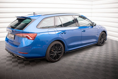 Seitenschweller Ansatz (Paar) V.1 passend für Skoda Octavia Mk4 schwarz Hochglanz