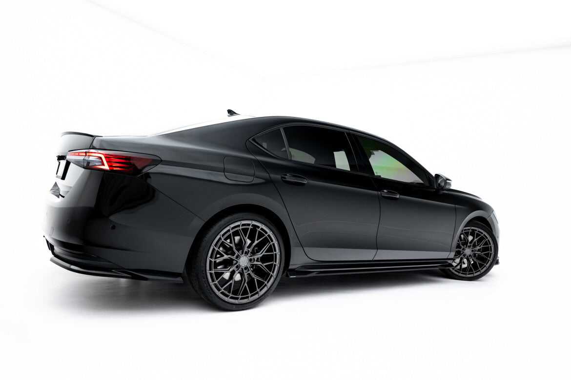 Seitenschweller Ansatz (Paar) V.1 passend für Skoda Superb Sportline Mk4 schwarz Hochglanz