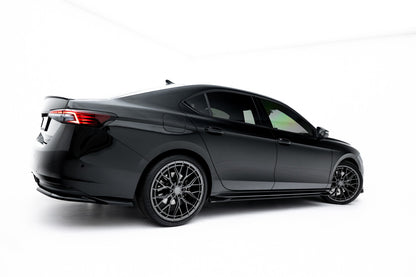 Seitenschweller Ansatz (Paar) V.1 passend für Skoda Superb Sportline Mk4 schwarz Hochglanz