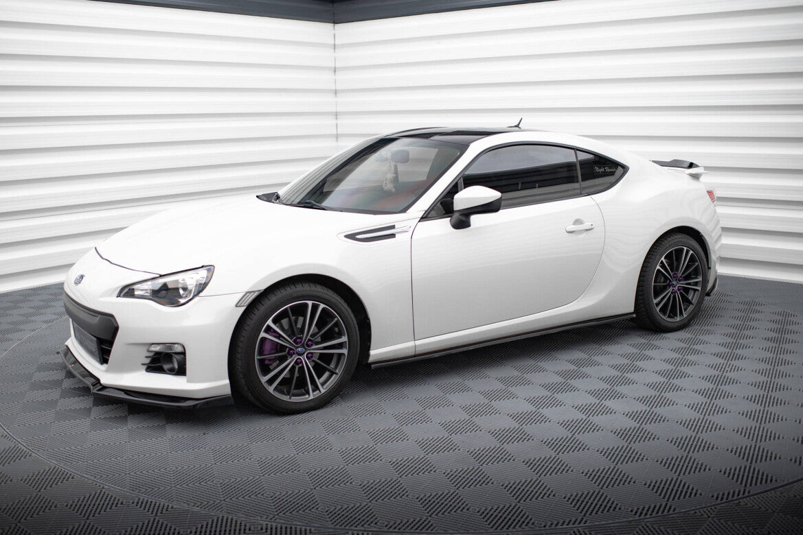 Seitenschweller Ansatz (Paar) V.1 passend für Subaru BRZ Mk1 / Mk1 FL / Toyota GT86 FL schwarz Hochglanz