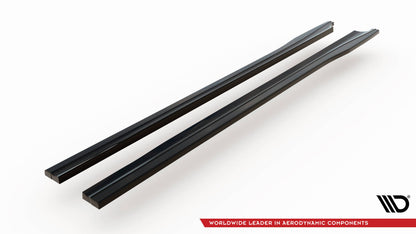 Seitenschweller Ansatz (Paar) V.1 passend für Subaru BRZ Mk1 / Mk1 FL / Toyota GT86 FL schwarz Hochglanz