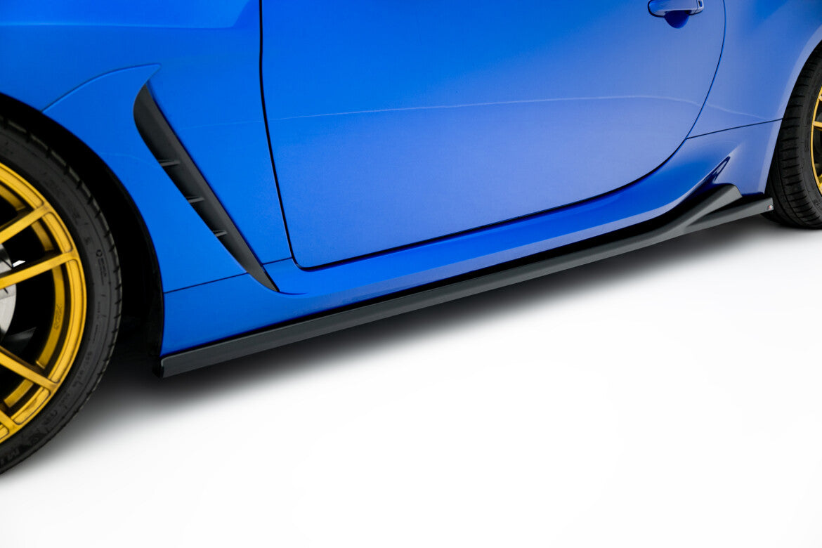 Seitenschweller Ansatz (Paar) V.1 passend für Subaru BRZ Mk2 schwarz Hochglanz