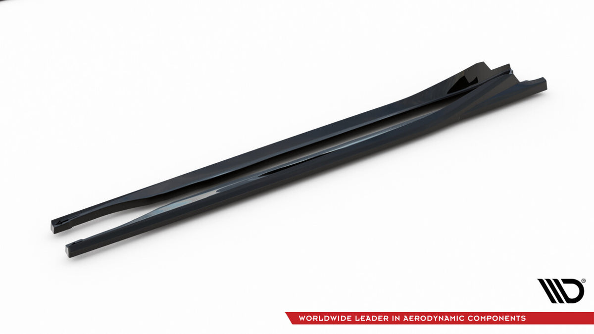 Seitenschweller Ansatz (Paar) V.1 passend für Subaru BRZ Mk2 schwarz Hochglanz